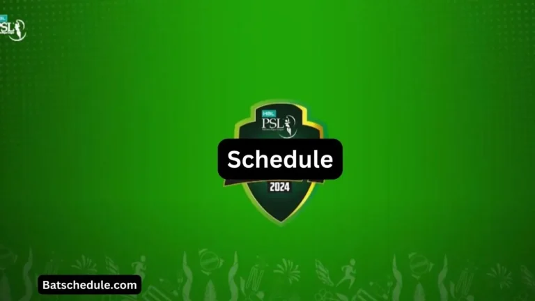 PSL Schedule 2024 Officially Revealed Now