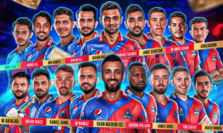 Karachi Kings Squad 2024 Gears Up for PSL-9 Matches